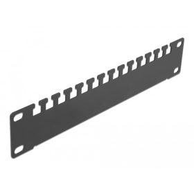 Delock 10  kábel biztosító sín 1U fekete (DL-66677)