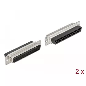 Delock D-Sub 37 tűs krimpelhető apa, fém 2 db. (DL-66711)