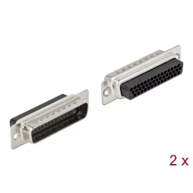   Delock D-Sub HD 44 tűs krimpelhető apa, fém 2 db. (DL-66714)