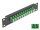 Delock 10  üvegszálas patch panel 12 portos LC Duplex zöld 1U fekete