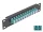 Delock 10  üvegszálas patch panel 12 portos LC Duplex vízkék 1U fekete (DL-66768)