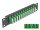 Delock 10  üvegszálas patch panel 12 portos LC Quad zöld 1U fekete
