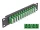 Delock 10  üvegszálas patch panel 12 portos LC Quad zöld 1U fekete (DL-66777)