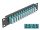 Delock 10  üvegszálas patch panel 12 portos LC Quad vízkék 1U fekete