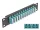 Delock 10  üvegszálas patch panel 12 portos LC Quad vízkék 1U fekete (DL-66779)