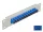 Delock 10  üvegszálas patch panel 12 portos SC Simplex kék 1U szürke (DL-66781)