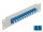 Delock 10  üvegszálas patch panel 12 portos LC Duplex kék 1U szürke
