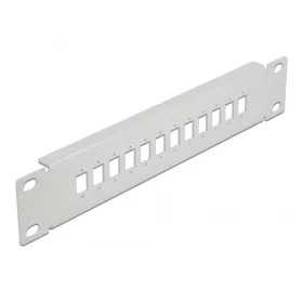   Delock 10  optikai szálas patch panel 12 portos SC Simplex / LC Duplex-hez 1U szürke (DL-66803)