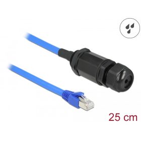   Delock Cat.6 vízhatlan RJ45 apa - RJ45 anya kábel tömszelencével (DL-66808)