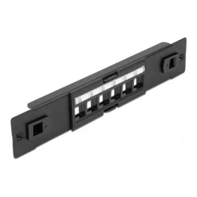   Delock 10  Keystone Patch Panel 6 portos eszközmentes (DL-66819)