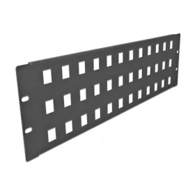   Delock 19  48 portos fekete Keystone Patch Panel 3U (DL-66838)