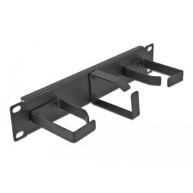   Delock 10  kábelkezelő menetpanel 3 fény hurokkal (2 db. horizontális, 1 db. vertikális irányultságú (DL-66847)