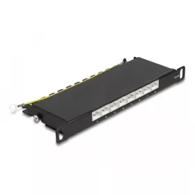   Delock 10  patch panel 8 porttal Cat.6A 0,5U fekete (DL-66870)