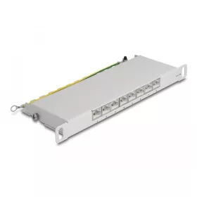   Delock 10  patch panel 8 porttal Cat.6A 0,5U szürke (DL-66871)