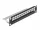 Delock 10  Keystone patch panel 12 porttal és tehermentesítővel 1U fekete (DL-66874)