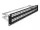 Delock 19  Keystone patch panel 48 porttal és tehermentesítőkkel 2U fekete (DL-66878)