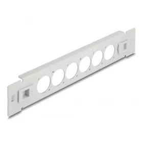   Delock 10  D-típusú patch panel 6 porttal eszköz nélkül szerelhető szürke (DL-66901)