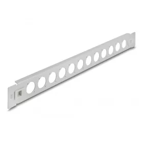   Delock 19  D-típusú patch panel 12 porttal eszköz nélkül szerelhető szürke (DL-66902)