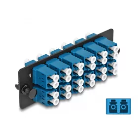   Delock Üvegszálas Adapter Panel LC Duplex UPC 12 Port kék (DL-66930)