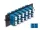 Delock Üvegszálas Adapter Panel LC Duplex UPC 12 Port kék (DL-66930)