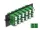Delock Üvegszálas Adapter Panel LC Duplex APC 12 Port zöld (DL-66931)