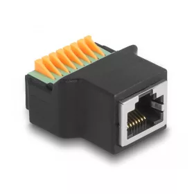   Delock RJ45 anya - terminál blokk nyomógombbal adapter (DL-66948)
