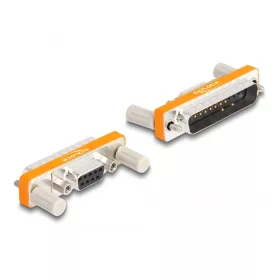   Delock Adapter D-Sub 9 tűs anya csavaranyákkal - D-Sub 25 tűs apa csavarokkal (DL-66981)