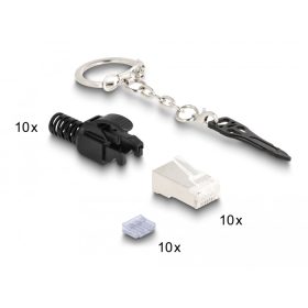  Delock RJ45 Moduláris dugó Cat.6A zárható 10 db szett (DL-66988)