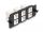 Delock Keystone adapter panel 6 portos fekete