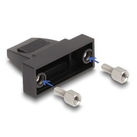   Delock D-Sub foglalat 9 tűs apa / anya műanyag kerethez lapos kábelek számára (DL-67025)