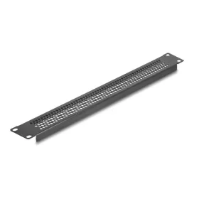 Delock 19  vakpanel kerek lyukakkal 1U fekete (DL-67035)