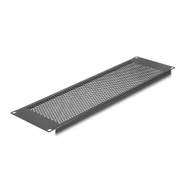 Delock 19  vakpanel kerek lyukakkal 3U fekete (DL-67037)