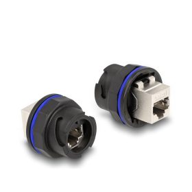 Delock RJ45 Cat.6A beépített csatlakozó fekete (DL-67048)