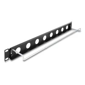   Delock 19  D-típusú patch panel húzásmentesítéssel, 8 porttal 1U fekete (DL-67059)