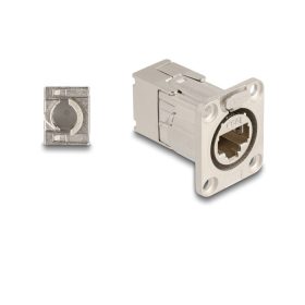   Delock D-típusú RJ45 beépített csatlakozó LSA kapcsolattal Cat.6A STP fém (DL-67064)