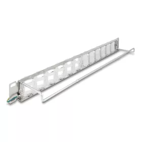   Delock 19  Keystone patch panel 24 dönthető porttal és húzásmentesítéssel (DL-67066)