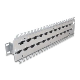   Delock 19 , fém, kábel támogató sin hálózati kábelcsatlakozókhoz LSA csatlakozóval, 24 porttal (DL-67070)