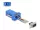 Delock D-Sub 9-tűs dugó   RJ12 anya összekötő adapter kék (DL-67075)