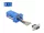 Delock D-Sub 9-tűs anya   RJ12 anya összekötő adapter kék (DL-67080)