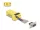 Delock D-Sub 9-tűs anya   RJ12 anya összekötő adapter sárga (DL-67081)