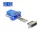 Delock D-Sub 15-tűs dugó   RJ12 anya összekötő adapter kék (DL-67085)