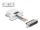 Delock D-Sub 25-tűs dugó   RJ12 anya összekötő adapter fehér (DL-67093)