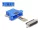 Delock D-Sub 25-tűs dugó   RJ12 anya összekötő adapter kék (DL-67095)