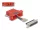 Delock D-Sub 25-tűs anya   RJ12 anya összekötő adapter piros (DL-67099)