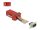 Delock D-Sub 9-tűs dugó   RJ45 anya összekötő adapter piros
