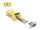 Delock D-Sub 9-tűs anya   RJ45 anya összekötő adapter sárga (DL-67107)