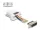 Delock D-Sub 15-tűs dugó   RJ45 anya összekötő adapter fehér (DL-67108)