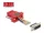 Delock D-Sub 15-tűs dugó   RJ45 anya összekötő adapter piros (DL-67109)