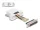 Delock D-Sub 25-tűs anya   RJ45 anya összekötő adapter fehér (DL-67117)
