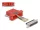 Delock D-Sub 25-tűs anya   RJ45 anya összekötő adapter piros (DL-67118)